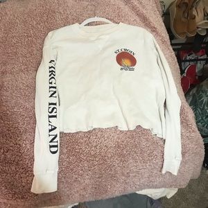 Long sleeve crop tee